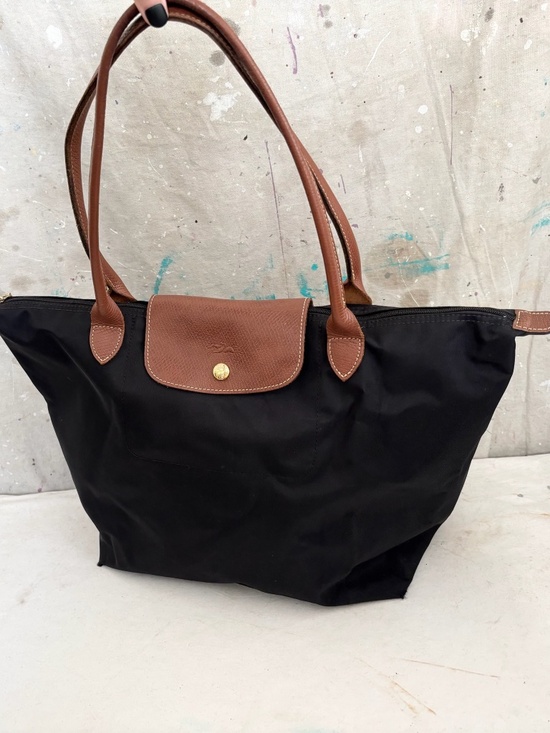 Longchamp Large Le Pliage Tote, Black - Picture 1 of 9
